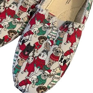 New! Toms Dogs‎ Christmas Shoes